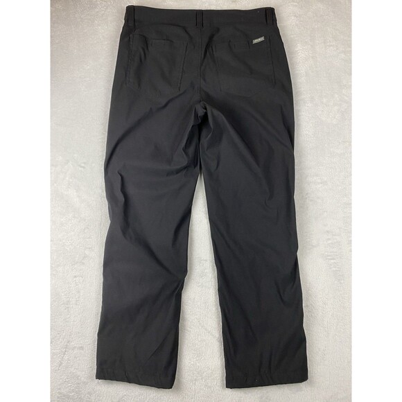 Eddie Bauer Men 36x30 Fleece Lined Tech Pants Black Nylon Stretch Hiking Outdoor - Picture 5 of 10